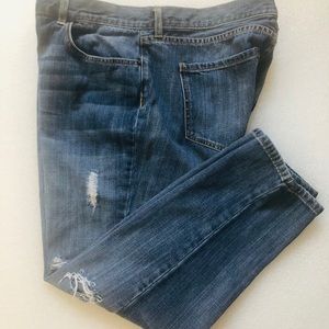 I Love Ronson Ripped Blue Jeans Size 16